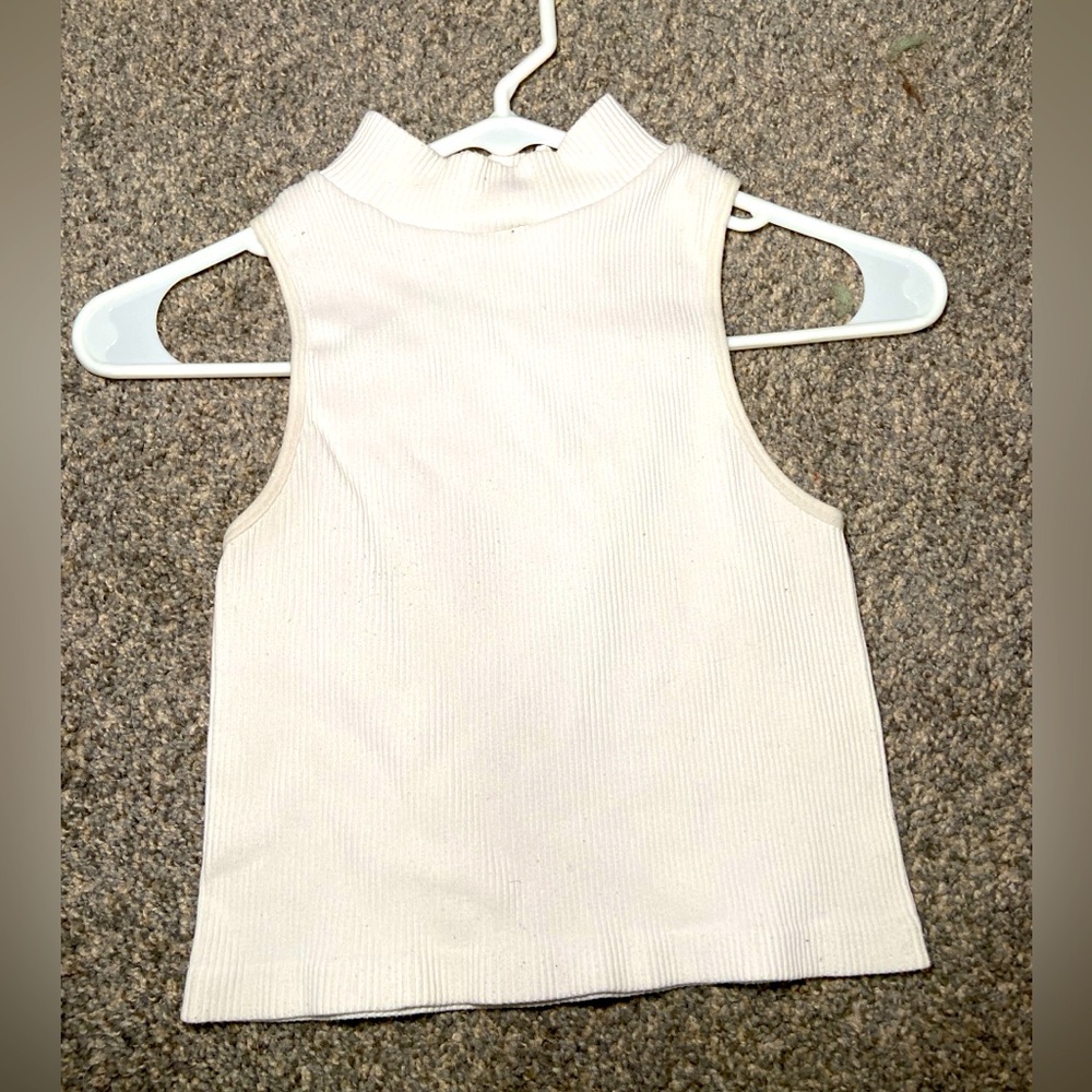 Turtle neck cropped top